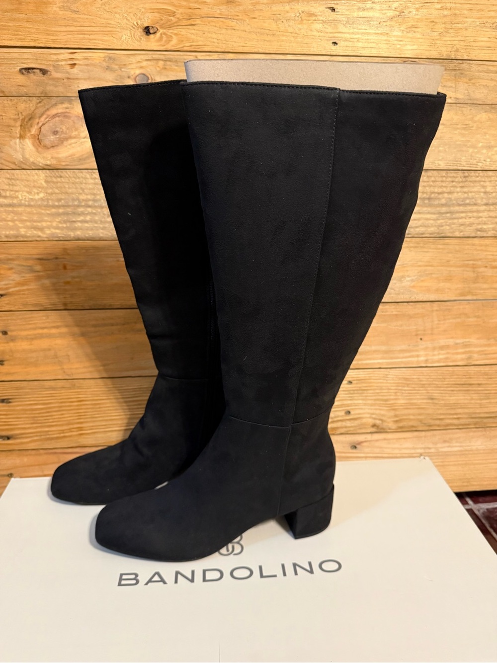 Bandolino Black Over-the-Knee Block Heel Boots
